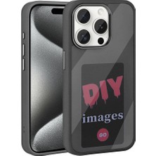 The Gencoo Apple iPhone 15 Pro Kılıf Ekranı Yansıtan Tgco Akıllı Nfc Kapak-Siyah