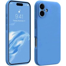 Herşey Trend Herşeytrend Apple Iphone 16 Plus Kılıf First Silikon - Mavi