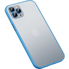 The Gencoo iPhone 12 Pro Kılıf Tgco Retro Kapak-Mavi