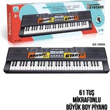 TeknoKapsül BX-1688 61 Tuş Mi̇krofonlu Pi̇yano-Psf