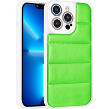 The Gencoo iPhone 13 Pro Kılıf Kamera Korumalı Airbagli Renkli Tgco Seksek Kapak-Yeşil