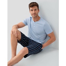 Arnetta 3678 Erkek Bermuda Pijama Takım