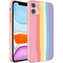 The Gencoo iPhone 11 Kılıf Kamera Korumalı Renkli Temperli Tgco X-Cam Kapak-No5