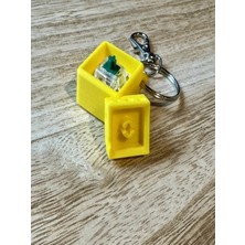 🧀 Tıktık Peynir Mekanik Switch Anahtarlık – Stres Giderici Fidget Oyuncak