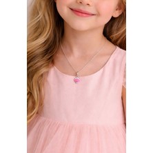 Miraç Gümüş Takı Atölyem 925 Ayar Gümüş Mineli Deniz Kabuğu Detaylı Kız Çocuk Kolye