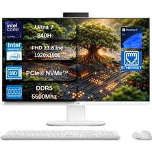 Asus V440VAK Intel® Core™ 7 240H 5.2ghz 32GB Ddr5 1tb SSD 23.8" Fhd 100HZ 250NITS Srgb: %100 WIN11PRO Beyaz Allınone Bilgisayar V440VAKC716512W0DGNS06