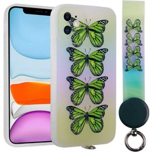 The Gencoo Apple iPhone 11 Kılıf Desenli El Askılı Ipli Tgco Arte Silikon Kapak-No4