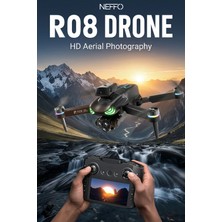 Neffo R08 Drone 4K UHD Kameralı Gps Takipli Uzun Menzilli Çift Bataryalı Katlanabilir Profesyonel Drone