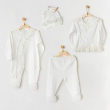 TeknoKapsül AC25312 Tüllü 4'lü Hastane Çıkışı Ekru