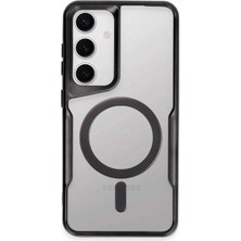 Herşey Trend Herşeytrend Samsung Galaxy S24 Kılıf Boyi Magsafe Silikon Kapak - Siyah