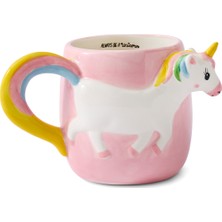 PremiumPort Sevimli Unicorn Tasarımlı 500 ml Sıcak ve Soğuk Içecek Kupası