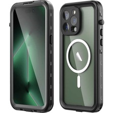 The Gencoo iPhone 14 Pro Max Uyumlu 1-1 Su Geçirmez Kılıf-Siyah