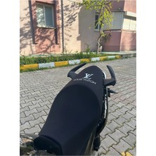 Utku Giyim Mondial Drift L Uyumlu Logolu Siyah Koltuk Sele Kılıfı