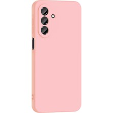 Kzy Samsung Galaxy A57 ile Uyumlu Kapak Kamera Korumalı Içi Kadife Lansman Silikon Kılıf - Pembe