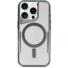 Herşey Trend Herşeytrend Apple Iphone 16 Pro Kılıf Boyi Magsafe Silikon Kapak - Yeşil