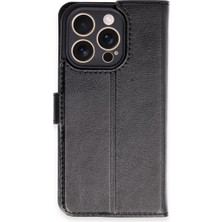 Herşey Trend Herşeytrend Apple Iphone 16 Pro Kılıf Trend S Plus Kapaklı Kılıf - Siyah