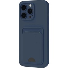 Herşey Trend Herşeytrend Apple Iphone 16 Pro Kılıf Kelvin Kartvizitli Silikon - Lacivert