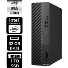 Asus Expertcenter D500SE i5 13400 32GB RAM 1TB SSD Win11 Pro D500I58512BODP338 Masaüstü Bilgisayar + Per4 USB