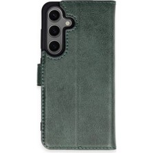 Herşey Trend Herşeytrend Samsung Galaxy S24 Plus Kılıf Trend S Plus Kapaklı Kılıf - Yeşil