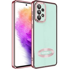 The Gencoo Galaxy A53 5g Kılıf Kamera Korumalı Logo Gösteren Tgco Omega Kapak-Rose Gold
