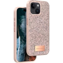 Sh Ticaret Onegif Iphone 15 Bright Simli Kapak - Pembe