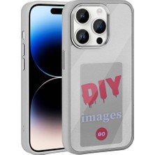 The Gencoo Apple iPhone 14 Pro Max Kılıf Ekranı Yansıtan Tgco Akıllı Nfc Kapak-Gri