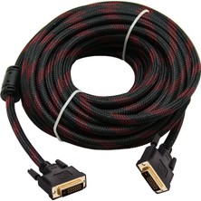 Keepro DVI 24+1erkek Erkek Örgülü Kablo DVI D 1080P Görüntü Kablosu 5m