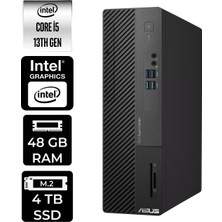 Asus Expertcenter D500SE i5 13400 48GB RAM 4TB SSD Win11 Pro D500I58512BODP344 Masaüstü Bilgisayar + Per4 USB