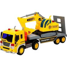 TeknoKapsül 1:20 Sesli Işıklı Transporter Taşıyıcı Tır