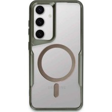 Herşey Trend Herşeytrend Samsung Galaxy S24 Kılıf Boyi Magsafe Silikon Kapak - Yeşil