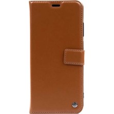 The Gencoo Galaxy M32 Kılıf Tgco Kar Deluxe Kapaklı Kılıf-Kahverengi