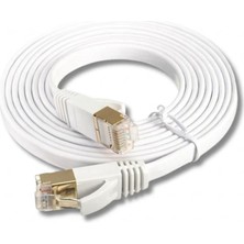 Temiz Pazar 4256 Cat7 Ethernet RJ45 Modem Internet Kablosu 1 Metre 10GBPS 600MHZ