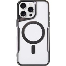 Herşey Trend Herşeytrend Apple Iphone 14 Pro Max Kılıf Boyi Magsafe Silikon Kapak - Siyah