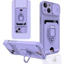 The Gencoo iPhone 13 Kılıf ​tgco Pelit Kapak-Lila