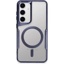 Herşey Trend Herşeytrend Samsung Galaxy S24 Kılıf Boyi Magsafe Silikon Kapak - Lacivert