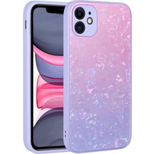 The Gencoo iPhone 11 Kılıf Renk Geçişli Mermer Desenli Sert Silikon Tgco Granit Kapak-No3