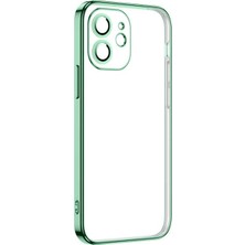 The Gencoo iPhone 12 Kılıf Tgco Krep Kapak-Açık Yeşil