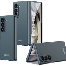 The Gencoo Galaxy Z Fold 6 Kılıf Tgco Sert Kıpta Kapak-Mavi