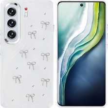 The Gencoo Tecno Camon 40 Pro Kılıf Airbag Tasarımlı Simli Şeffaf Zore Kutup Kapak - Fiyonk