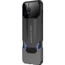 The Gencoo Apple iPhone 14 Pro Max Kılıf Çift Parçalı Tgco Ays Pro Ikili Kapak-Siyah-Gri