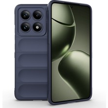 The Gencoo 14T Kılıf Esnek Tpu Oyuklu Arka Yüzey Tasarımlı Tgco Etnik Silikon Kapak - Lacivert