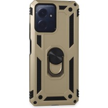 Ulu Pazarlama Xiaomi Redmi Note 12 4g Kılıf Sofya Yüzüklü Silikon Kapak - Gold