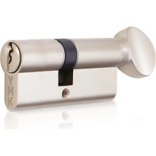 Ulu Pazarlama Eko 90MM Saten Cerman Mandallı Hibrit Barel, Kapı Silindiri