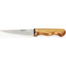 Ulu Pazarlama Bursa Ince Sivri Kasap Bıçağı No:1, 13 cm - Ahşap Sap