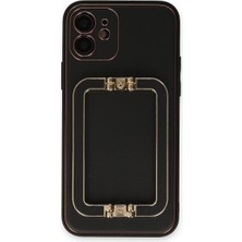 Ulu Pazarlama Apple Iphone 12 Kılıf Coco Elit Kapak - Siyah