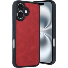Herşey Trend Herşeytrend Apple Iphone 16 Kılıf Aras Deri Kapak - Kırmızı