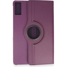 Ulu Pazarlama Samsung Galaxy T550 Tab A 9.7 Kılıf 360 Tablet Deri Kılıf - Mürdüm