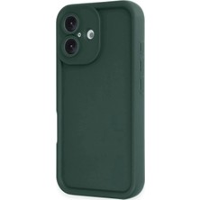 Herşey Trend Herşeytrend Apple Iphone 16 Kılıf Viera Silikon - Koyu Yeşil