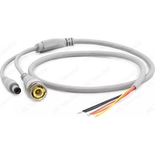 OEM Hazır Bnc + Dc Power Jack Konnektör Cctv Kamera Kablosu