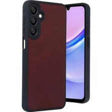 Ulu Pazarlama Samsung Galaxy A55 5g Kılıf Aras Deri Kapak - Bordo